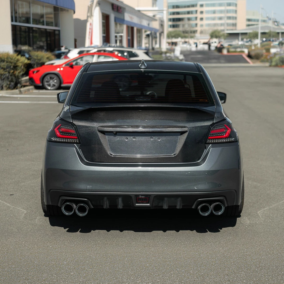 2015-2021 Subaru WRX & WRX STI | JDM Carbon Fiber Rear Trunk with Integrated Ducktail Spoiler Wing image 6