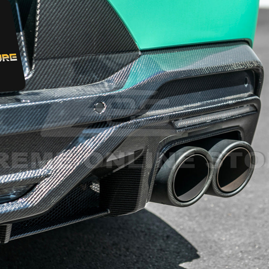 2024-Up Ford Mustang S650 Dark Horse Style DRY CARBON FIBER Rear Bumper Diffuser image 19