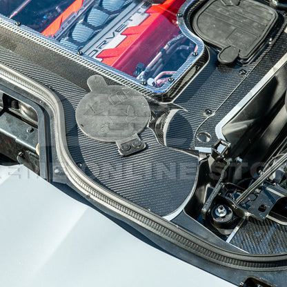 Corvette C8 HTC DRY Carbon Fiber Engine Bay Panel Cover image 65