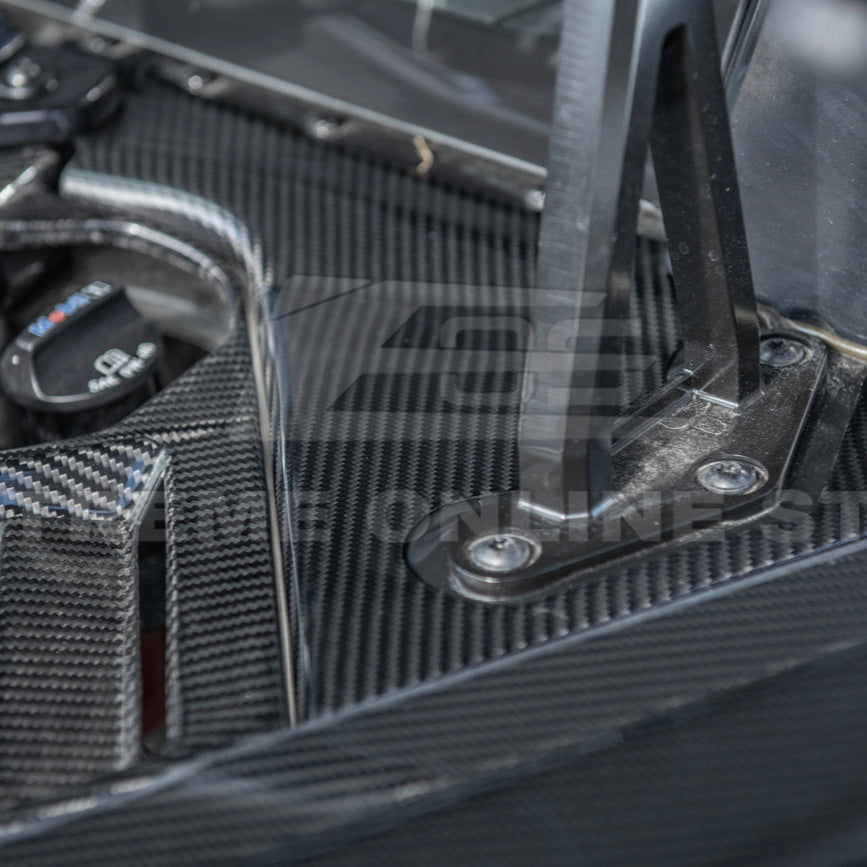 Chevrolet Corvette C8 DRY CARBON FIBER Engine Bay Corner Vent Cover image 9