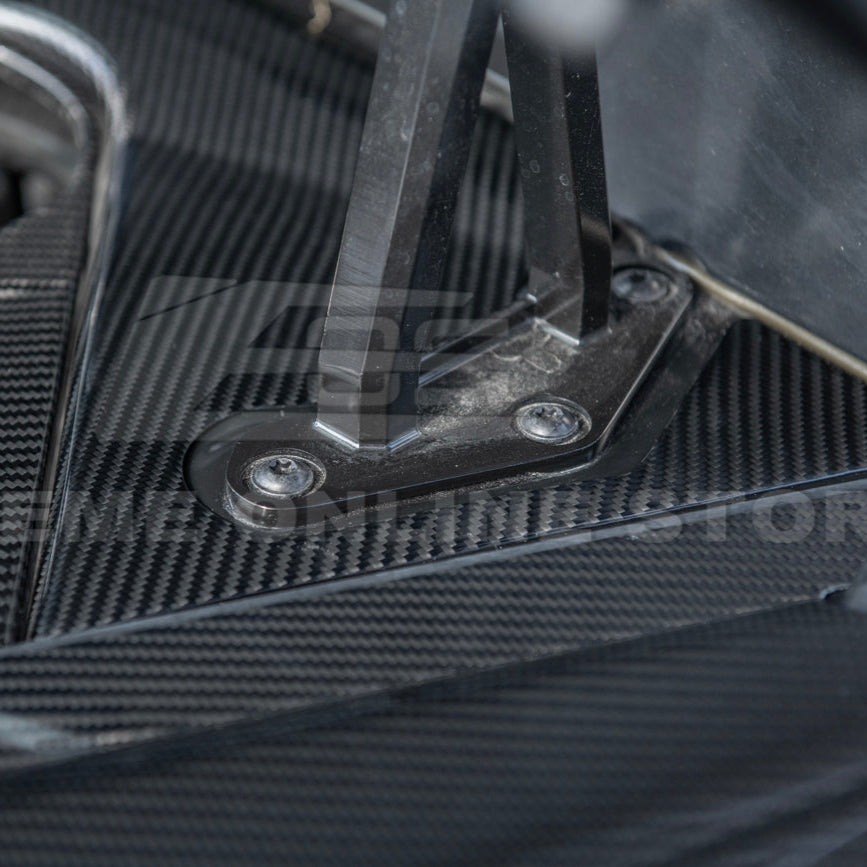 Chevrolet Corvette C8 DRY CARBON FIBER Engine Bay Corner Vent Cover image 10