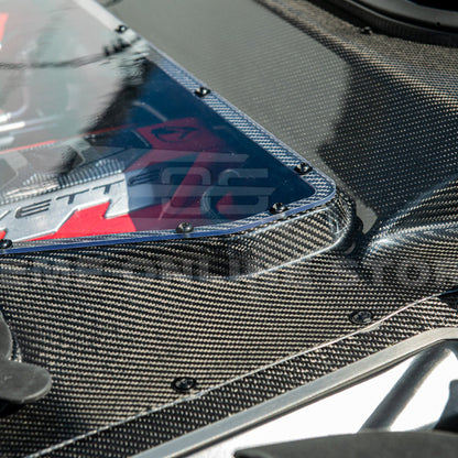 Corvette C8 HTC DRY Carbon Fiber Engine Bay Panel Cover image 67