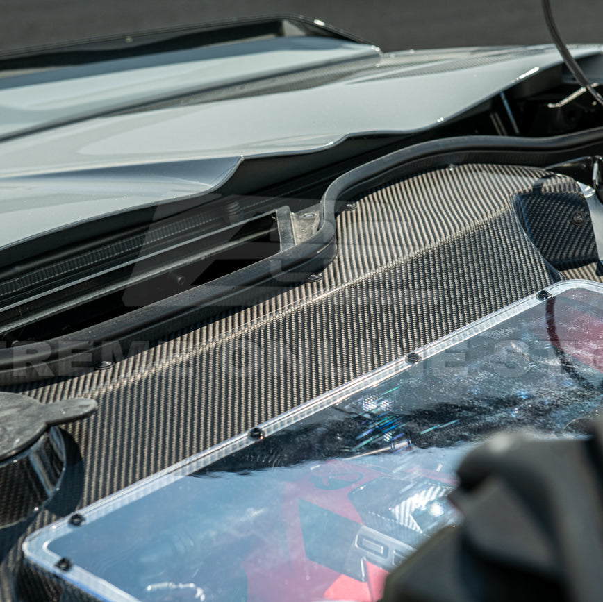 Corvette C8 HTC DRY Carbon Fiber Engine Bay Panel Cover image 66