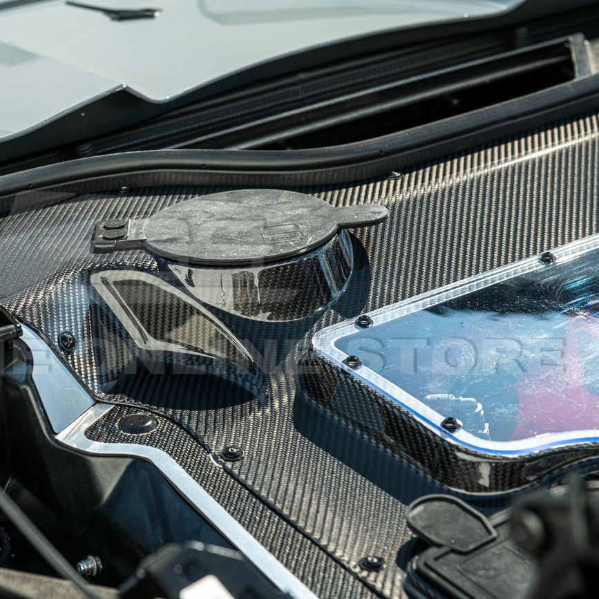 Corvette C8 HTC DRY Carbon Fiber Engine Bay Panel Cover image 68