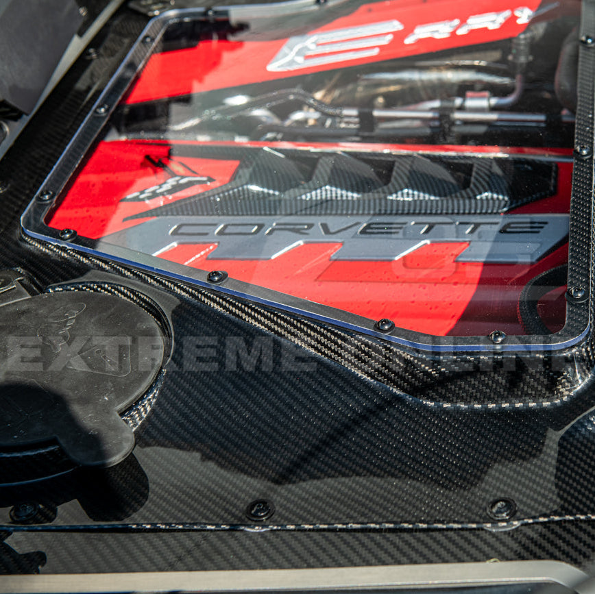 Corvette C8 HTC DRY Carbon Fiber Engine Bay Panel Cover image 69