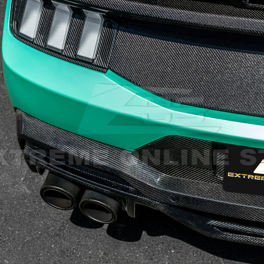 2024-Up Ford Mustang S650 Dark Horse Style DRY CARBON FIBER Rear Bumper Diffuser image 21