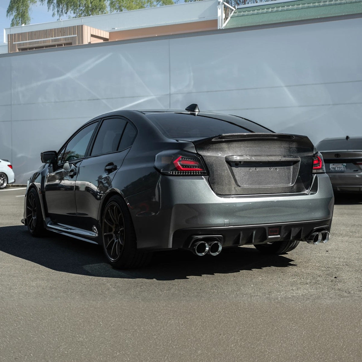 2015-2021 Subaru WRX & WRX STI | JDM Carbon Fiber Rear Trunk with Integrated Ducktail Spoiler Wing image 4