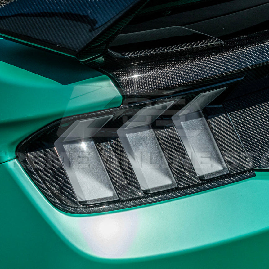 2024+ Ford Mustang DRY CARBON FIBER Tail Light Cover image 10