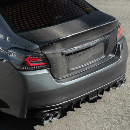2015-2021 Subaru WRX & WRX STI | JDM Carbon Fiber Rear Trunk with Integrated Ducktail Spoiler Wing image 5