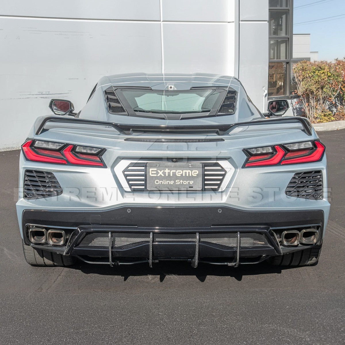 Corvette C8 Stingray DRY CARBON FIBEr Add-On Rear Diffuser Fin image 27