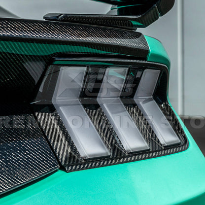 2024+ Ford Mustang DRY CARBON FIBER Tail Light Cover image 13