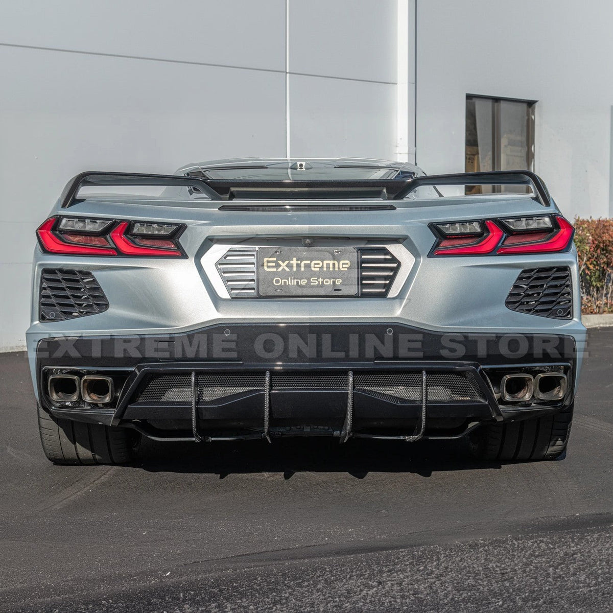 Corvette C8 Stingray DRY CARBON FIBEr Add-On Rear Diffuser Fin image 26