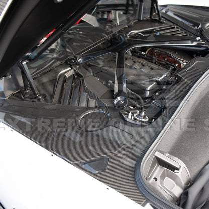 Chevrolet Corvette C8 DRY CARBON FIBER Engine Bay Corner Vent Cover image 5