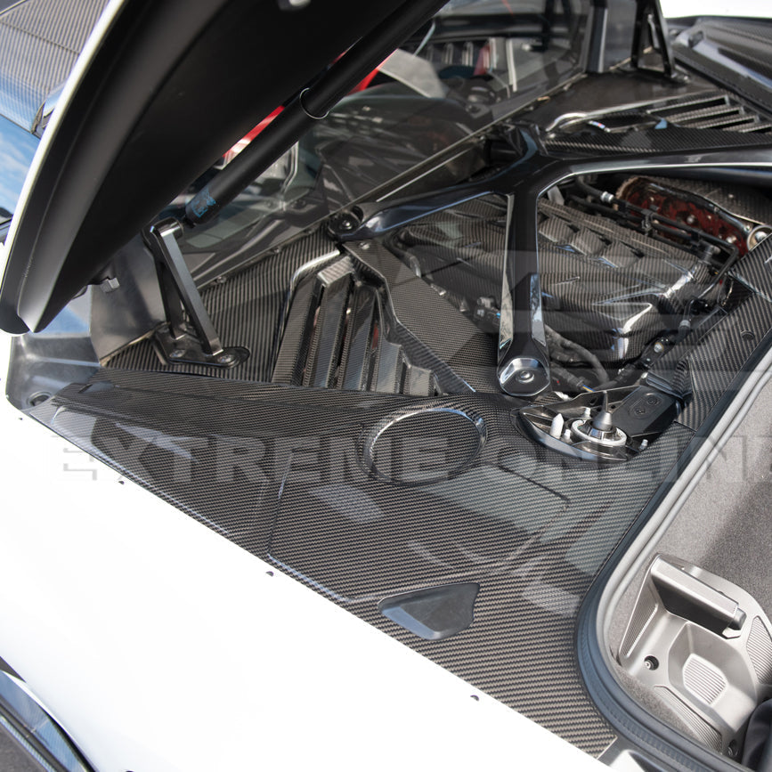 Corvette C8 DRY CARBON FIBER Coupe Engine Bay Panel Cover (3-Pieces Version) image 5