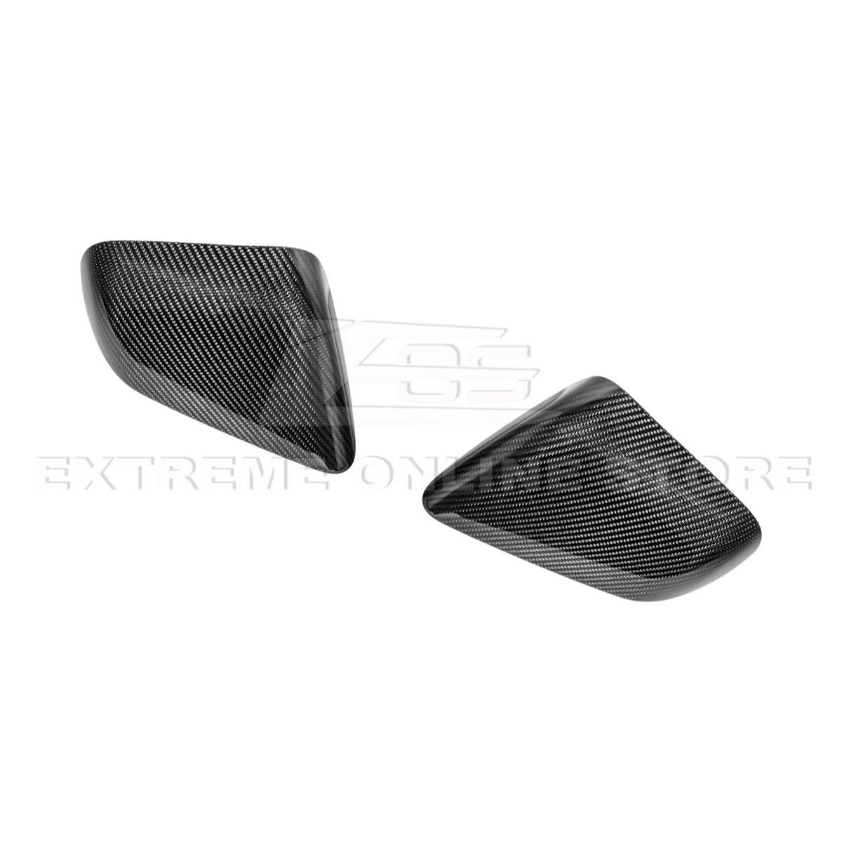 2015-Up Ford Mustang DRY Carbon Fiber Side Mirror Cap Cover Pair image 11