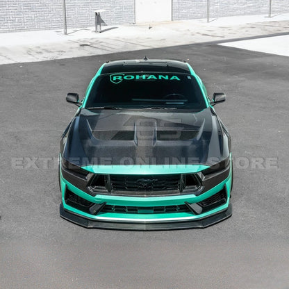 2024-Up Ford Mustang Dark Horse Front Upper Grille Trim image 6