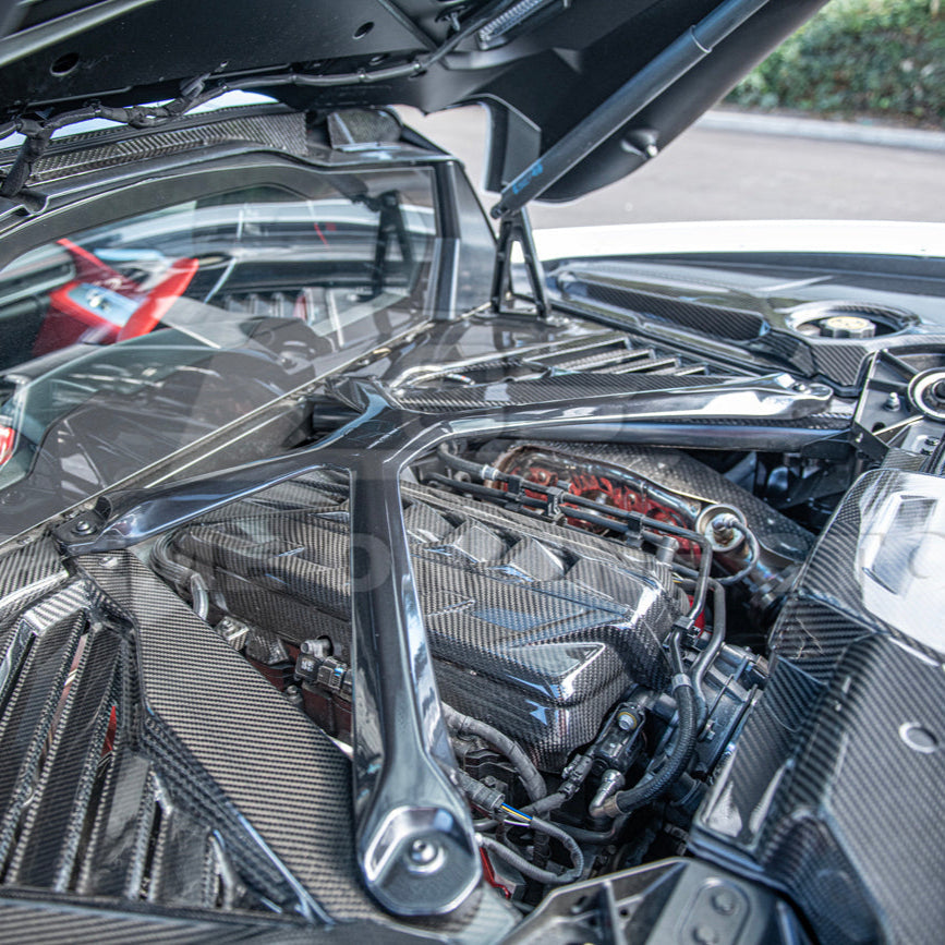 Chevrolet Corvette C8 DRY CARBON FIBER X-Brace image 6