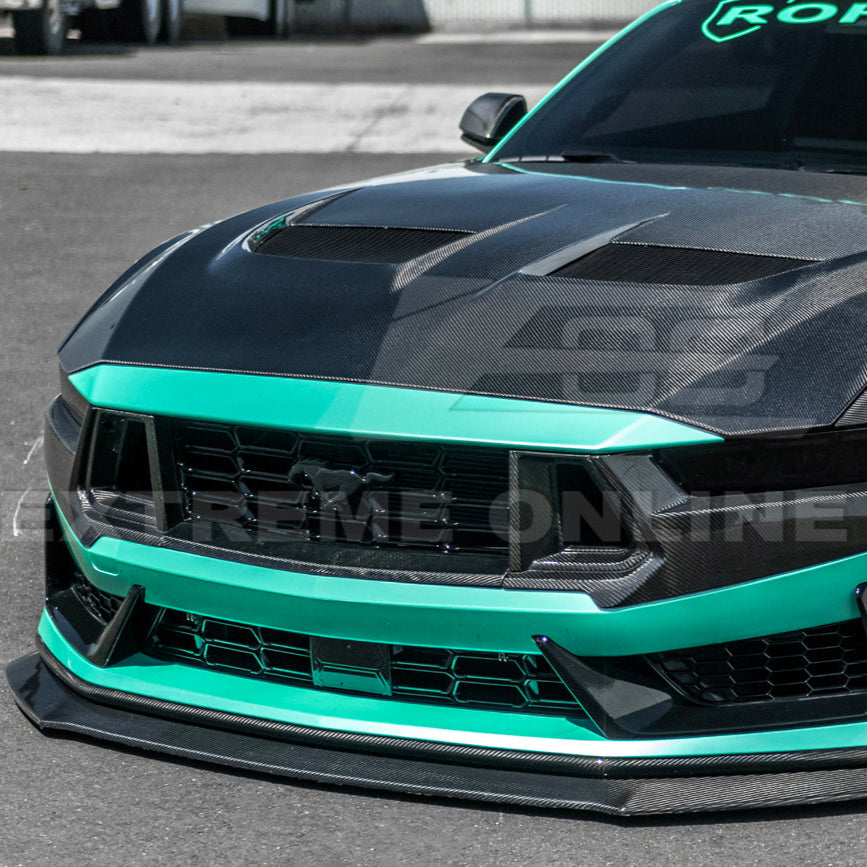 2024-Up Ford Mustang Dark Horse Front Upper Grille Trim image 4