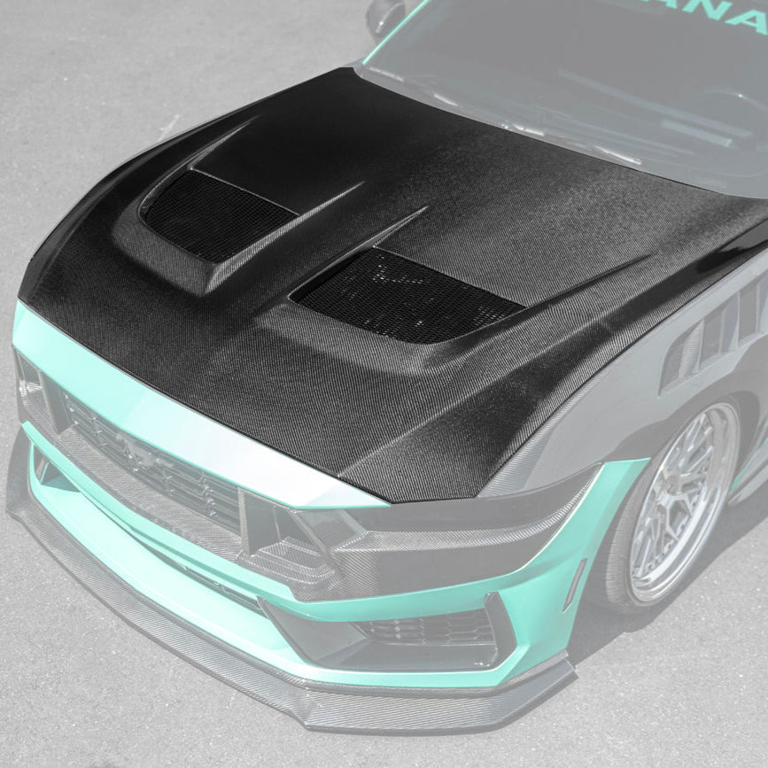 2024+ Ford Mustang GTD Style Front Bumper Hood image 3