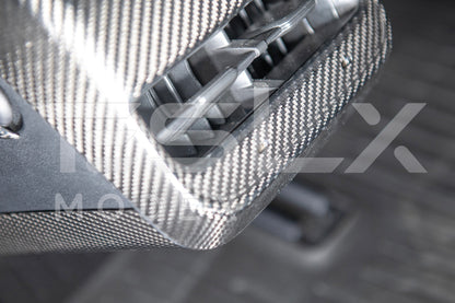2020-23 Tesla Model 3 20-24 Y Carbon Fiber Interior Rear Air Outlet Cover image 6