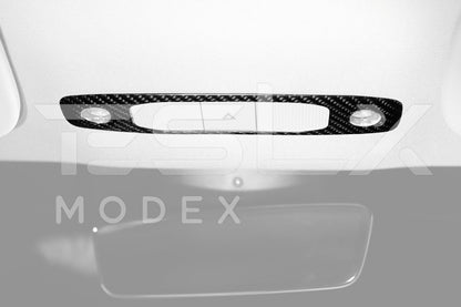2020-23 Tesla Model 3 20-24 Y Carbon Fiber Interior Reading Light Frame image 4
