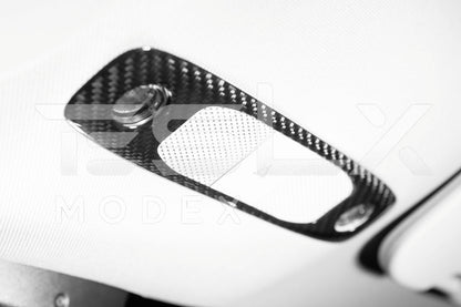 2020-23 Tesla Model 3 20-24 Y Carbon Fiber Interior Reading Light Frame image 5