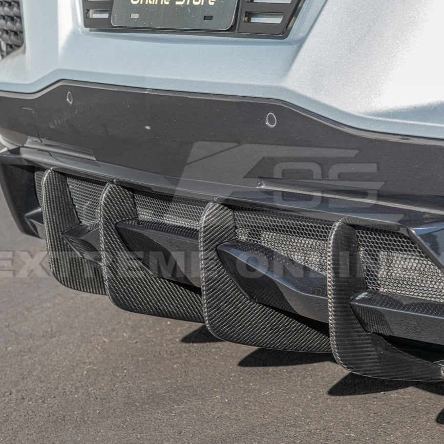 Corvette C8 Stingray DRY CARBON FIBEr Add-On Rear Diffuser Fin image 31