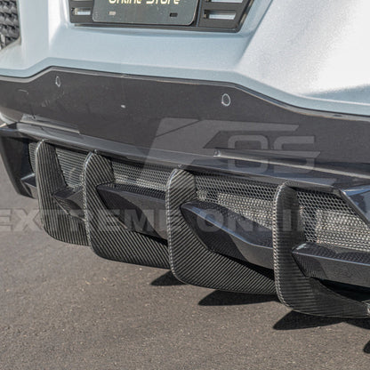 Corvette C8 Stingray DRY CARBON FIBEr Add-On Rear Diffuser Fin image 31