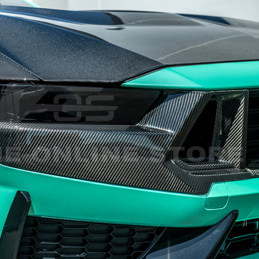 2024+ Ford Mustang Dark Horse DRY CARBON FIBER Front Grille Insert image 32