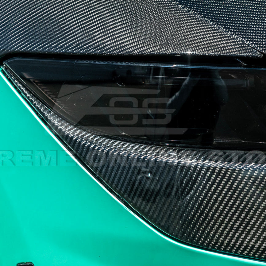 2024+ Ford Mustang Dark Horse DRY CARBON FIBER Front Grille Insert image 33