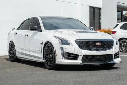 2016-19 Cadillac CTS-V Carbon Fiber Front Splitter Wheel Arch& Side Skirts Rockerst image 21