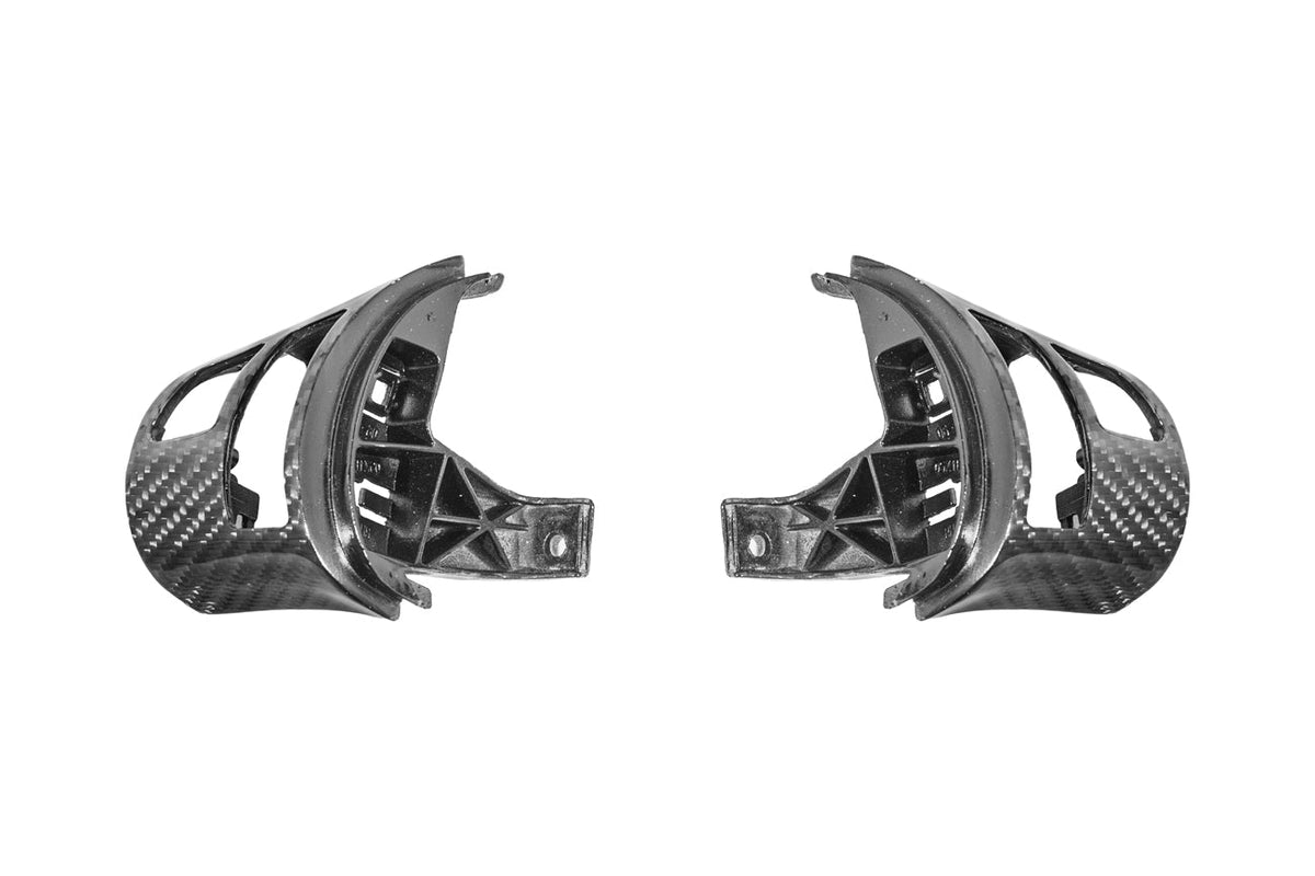 Corvette C6 Dry Carbon Fiber Steering Wheel Button Control Bezel Covers image 17