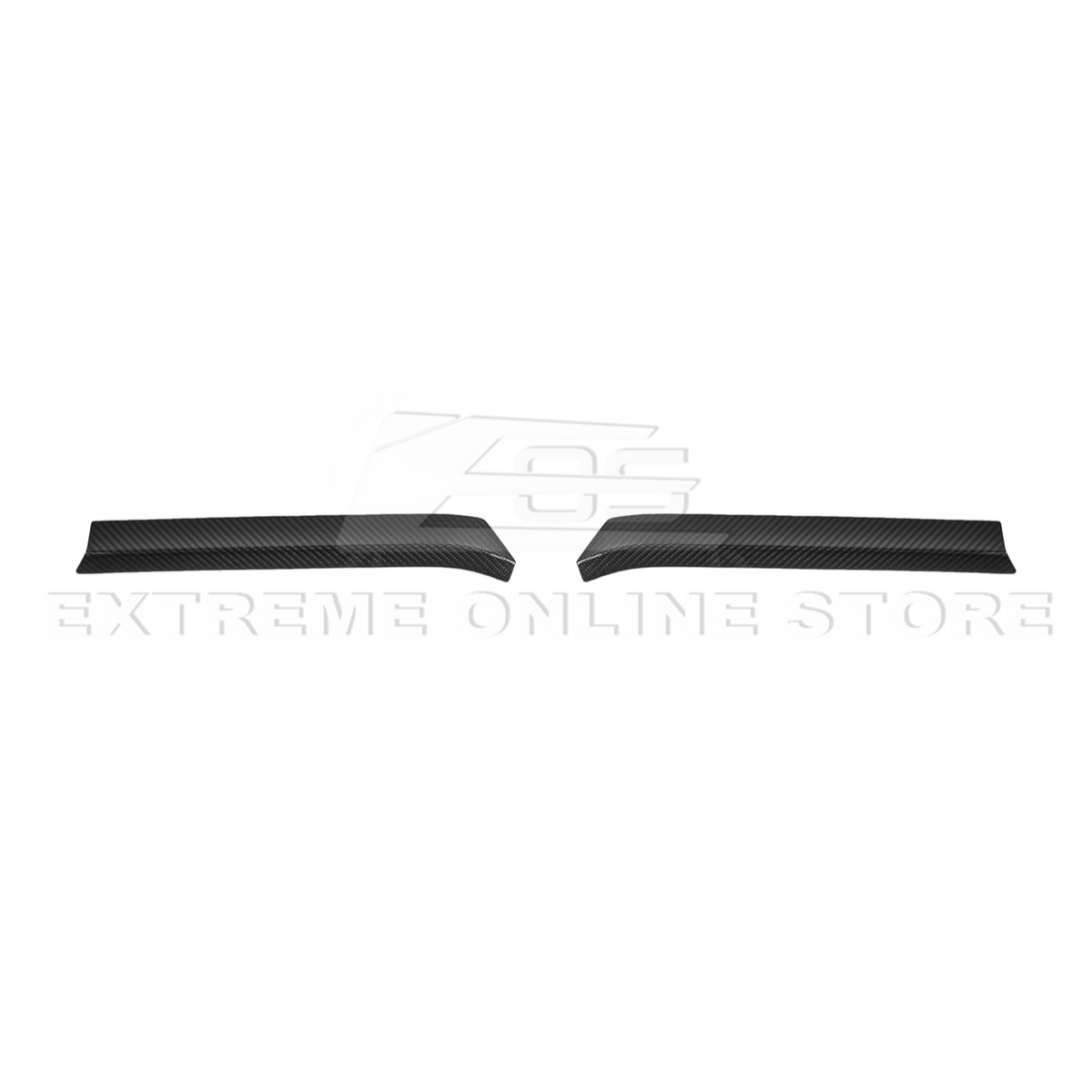Corvette C8 Z06 DRY CARBON FIBER High Wing Spoiler Wicker Bill Extension image 14