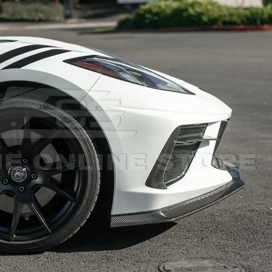 Corvette C8 Stingray DRY CARBON FIBER Front Splitter [Z06 / Z07 Conversion Package] image 36