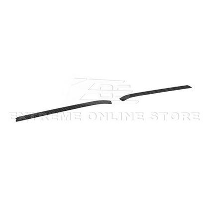 Corvette C8 Z06 DRY CARBON FIBER High Wing Spoiler Wicker Bill Extension image 15