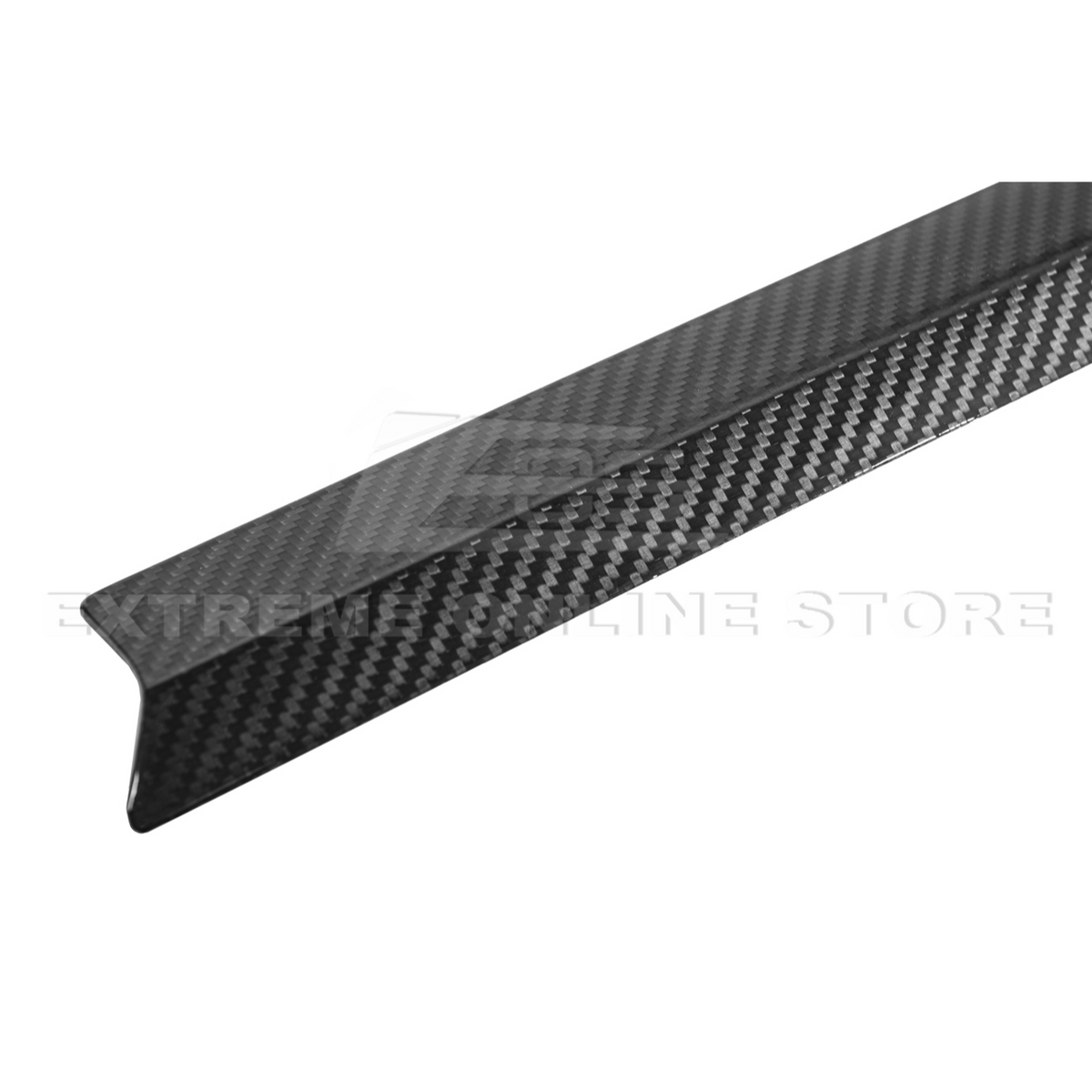Corvette C8 Z06 DRY CARBON FIBER High Wing Spoiler Wicker Bill Extension image 17