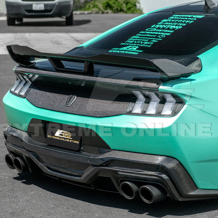 2024-Up Ford Mustang S650 Dark Horse Style DRY CARBON FIBER Rear Bumper Diffuser image 8