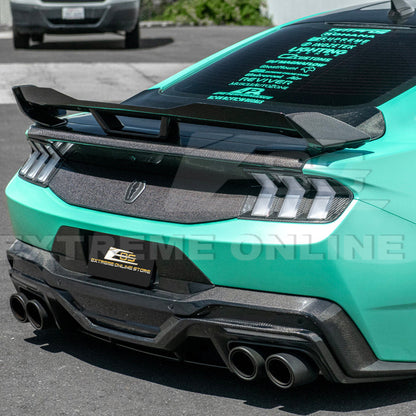 2024-Up Ford Mustang S650 Dark Horse Style DRY CARBON FIBER Rear Bumper Diffuser image 8