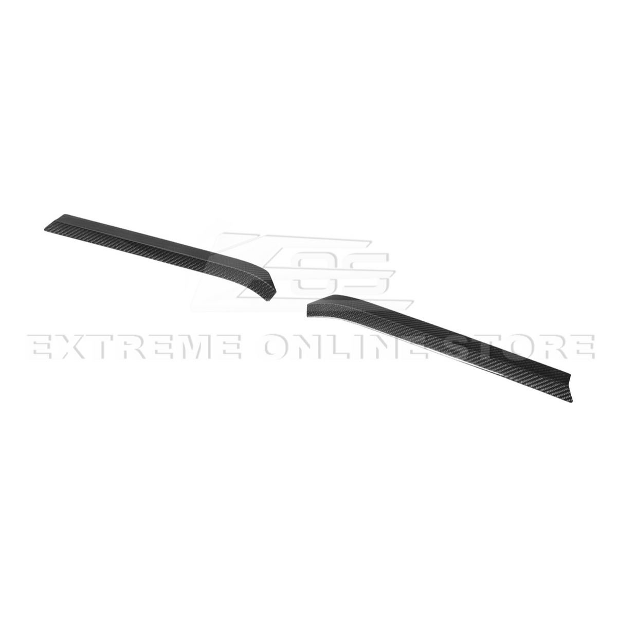 Corvette C8 Z06 DRY CARBON FIBER High Wing Spoiler Wicker Bill Extension image 13