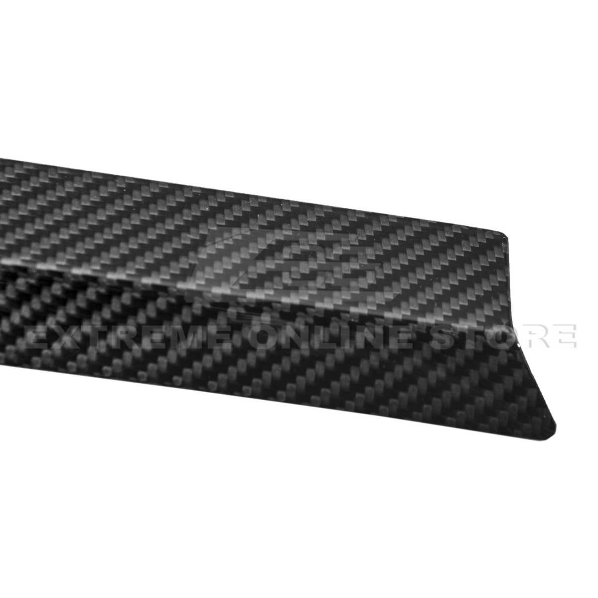 Corvette C8 Z06 DRY CARBON FIBER High Wing Spoiler Wicker Bill Extension image 19