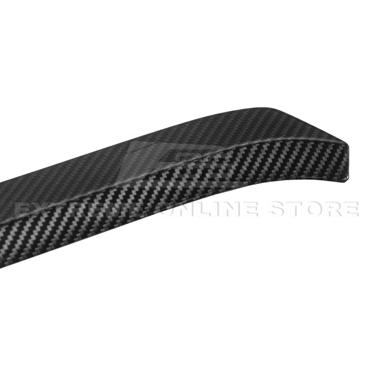 Corvette C8 Z06 DRY CARBON FIBER High Wing Spoiler Wicker Bill Extension image 16