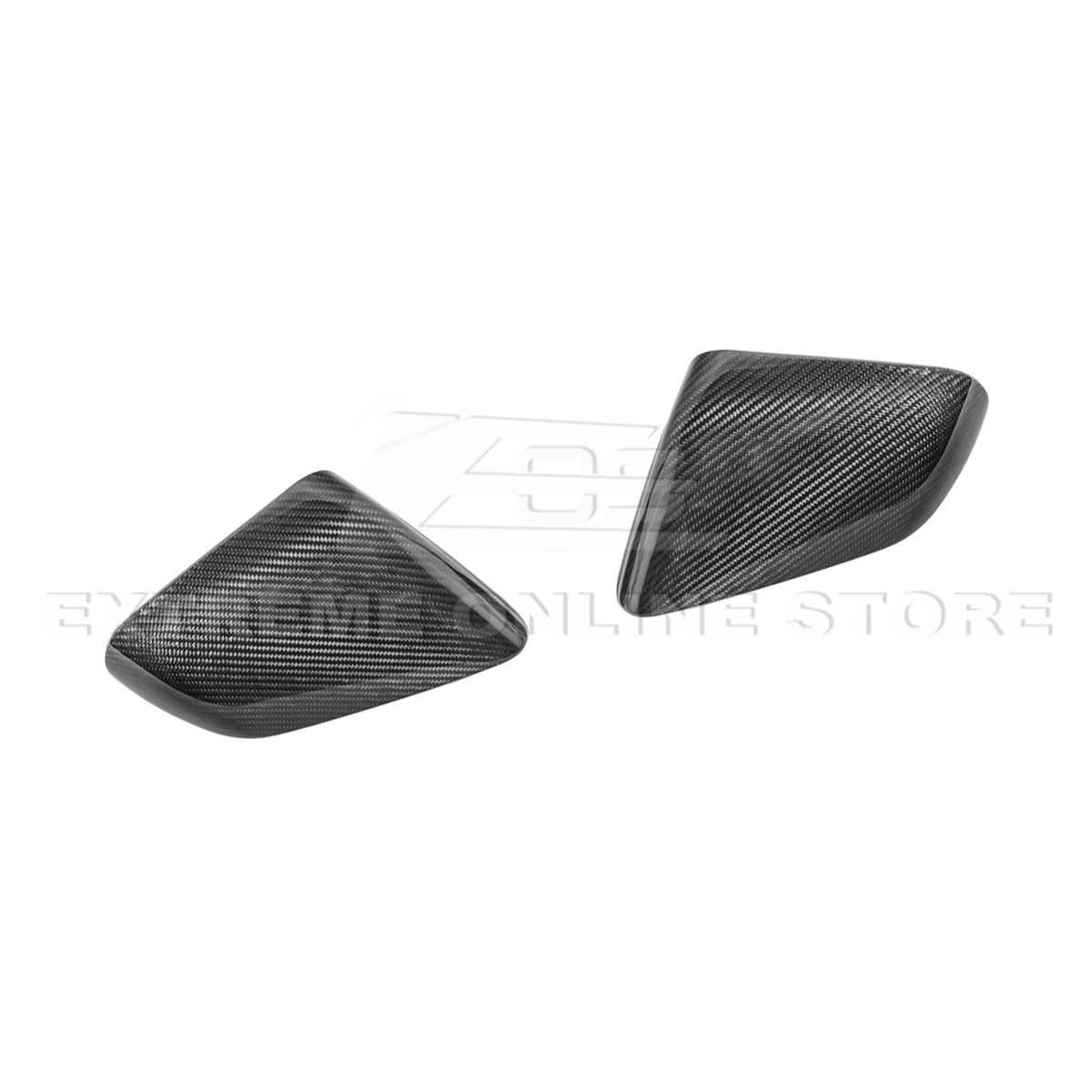 2015-23 Ford Mustang DRY CARBON FIBER Overlay Mirror Cap Cover Pair image 16