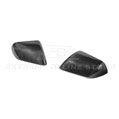 2015-23 Ford Mustang DRY CARBON FIBER Overlay Mirror Cap Cover Pair image 17