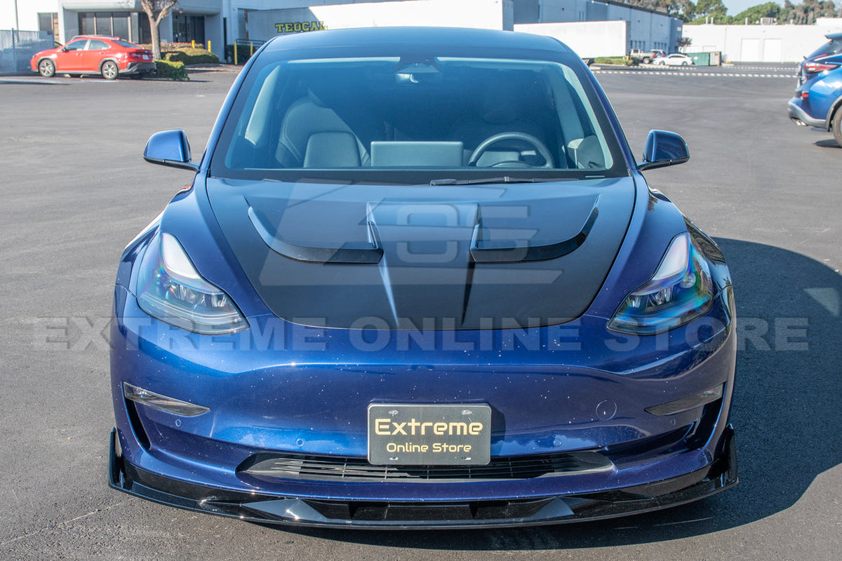 2017-23 Tesla Model 3 Track Front Lip Splitter Side Skirts image 6