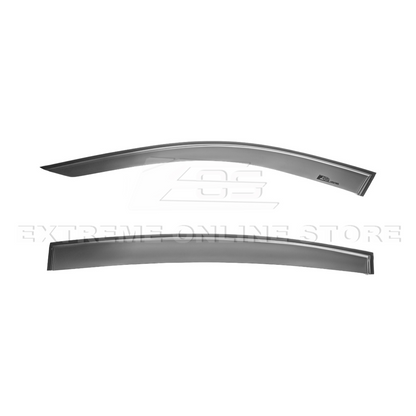 20-Up Cadillac CT5 Smoke Tinted Side Vent Window Rain Deflectors image 7