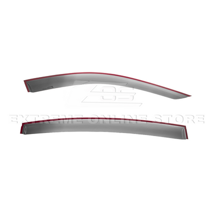 20-Up Cadillac CT5 Smoke Tinted Side Vent Window Rain Deflectors image 6