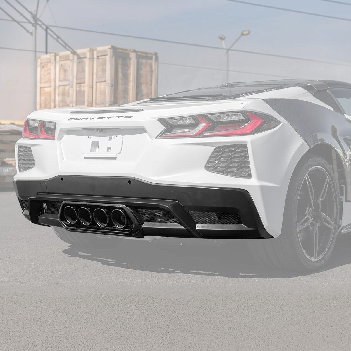 Corvette C8 Z06 Package Rear Center Quad Exit Diffuser image 3