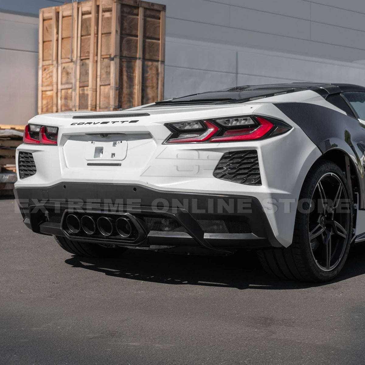 Corvette C8 Z06 Package Rear Center Quad Exit Diffuser image 9