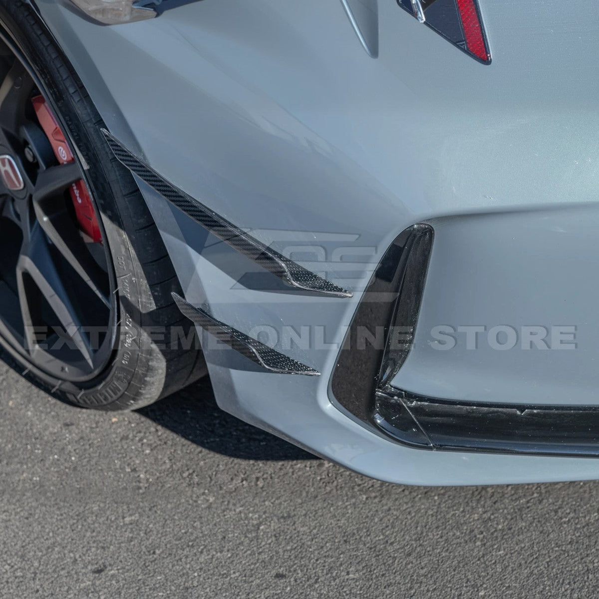2023-Up Honda Civic Type-R Carbon Fiber Front Side Canards image 6