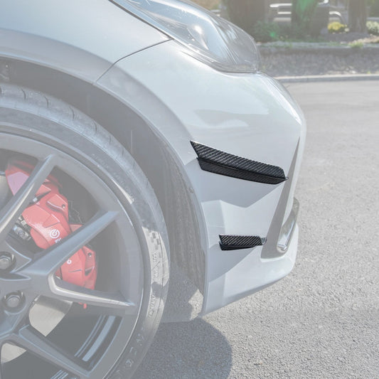 2023-Up Honda Civic Type-R Carbon Fiber Front Side Canards image 2